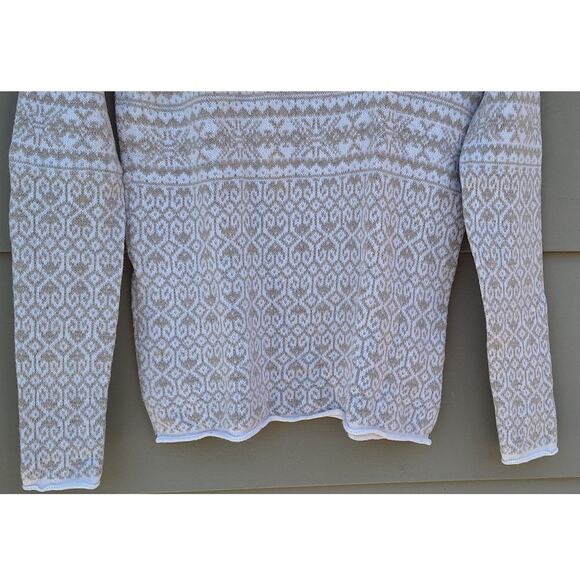 L.O.G.G. H&M Women's Cotton Viscose Angora Sweater Beige-Tan White Size S - Picture 8 of 14